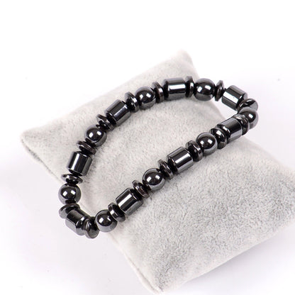 Enhance Your Well-being with a Stylish Weight Loss Black Stone Magnetic Therapy Bracelet