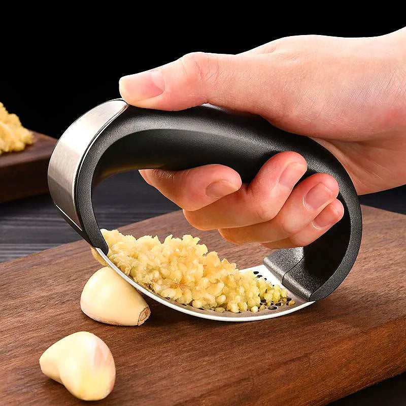 Premium Stainless Steel Garlic Press: The Essential Kitchen Gadget for Effortless Mincing